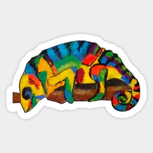 Colorful Chameleon Sticker